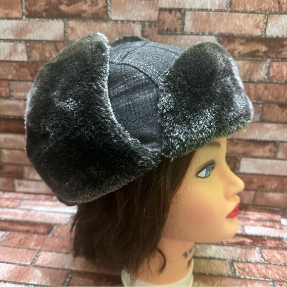 STETSON Men’s Winter plaid grey Hunting Hat - Picture 4 of 10